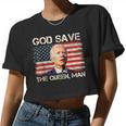 God Save The Queen Man Joe Biden Women Cropped T-shirt