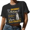 Great Pyrenees Dear Mommy Thank You For Being My Mommy Women Cropped T-shirt