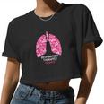 Hawaii Respiratory Therapist Therapy Hibiscus Flower Lungs Women Cropped T-shirt