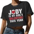 Jody Is My Girl's Valentine This Year Women Cropped T-shirt