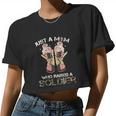 Just A Mom Who Raised A Soldier Women Cropped T-shirt