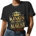 Limited Edition Kings Are Born In August Women Cropped T-shirt