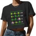 Math Teacher St Patrick Day Teacher Women Cropped T-shirt