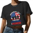 Memorial Day Quote Military Usa Flag 4Th Of July Women Cropped T-shirt