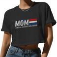 Mom A Real American Hero Women Cropped T-shirt