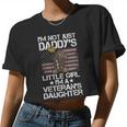 Im Not Just Daddys Little Girl Im A Veterans Daughter 59 Women Cropped T-shirt