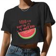 One In A Melon Watermelon Theme Birthday Girl Women Cropped T-shirt