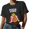 Pizza King Pizza Lover Cute Pizza Foodie Women Cropped T-shirt
