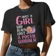 Postman Snail Just A Girl Who Really Loves A Postal Worker Women Cropped T-shirt