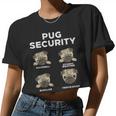 Pug Security Animal Pet Dog Lover Owner Women Women Cropped T-shirt