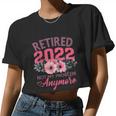 Retired 2022 Shirt Retirement For Women 2022 Cute Pink V2 Women Cropped T-shirt