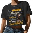 Russkiy Toy Dear Mommy Thank You For Being My Mommy Women Cropped T-shirt