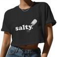 Salty Ironic Sarcastic Cool Hoodie Gamer Chef Gamer Pullover Women Cropped T-shirt