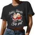 Santa Favorite Big Girl Women Cropped T-shirt