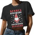Santa's Favorite Preschool Teacher Women Cropped T-shirt