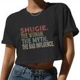 Shugie The Woman The Myth The Bad Influence Mother Women Cropped T-shirt