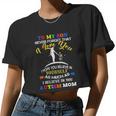 To My Son Never Forget That I Love You I Hope You Believe In As Much As I Believe In You Autism Mom Women Cropped T-shirt