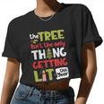 The Tree Isn't The Only Thing Getting Lit This Year Xmas Women Cropped T-shirt