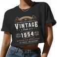 Vintage 1954 70Th Birthday 70 Year Old For Women Women Cropped T-shirt