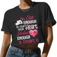 Womens Cute Valentine Day Cna Crna Lpn Lvn Lad Cpn Nurses Nursing Women Cropped T-shirt