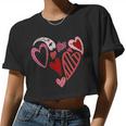 Womens Valentine Women Cropped T-shirt