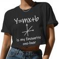 Y Mx B For Math Teachers And Students Y Mx B For Math Teachers And Students Women Cropped T-shirt
