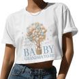 Grandma We Can Bearly Wait Baby Shower Bear Family Matching Women Cropped T-shirt