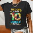 10Th Birthday This Girl Is Now 10 Double Digits Women Cropped T-shirt