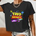 2 Year Old Two Infinity And Beyond 2Nd Birthday Boys Girls Women Cropped T-shirt