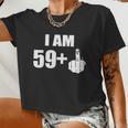 I Am 60 Middle Finger 60Th Birthday Women Cropped T-shirt