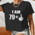 I Am 80 Middle Finger 80Th Birthday Tshirt Women Cropped T-shirt