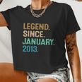 9Th Birthday 9 Year Old Legend Since January 2013 V3 Women Cropped T-shirt