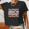 Abort The Patriarchy Vintage Feminism Reproduce Dignity Women Cropped T-shirt