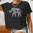 Autism Elephant Autism Awareness Autistic Autism Moms Women Cropped T-shirt