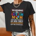 Autism Mom Women Cropped T-shirt