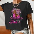 Bc Breast Cancer Awareness In October We Wear Pink Black Women Cancer Women Cropped T-shirt