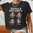 Beagle Security Pet Dog Lover Owner Women Women Cropped T-shirt