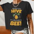 Bee Bee Bee Theme Back To School For Teachers Welcome To The Hive V2 Women Cropped T-shirt