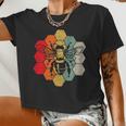 Bee Bee Bee Vintage Bee For Bees Lover Men Women Kids V7 Women Cropped T-shirt