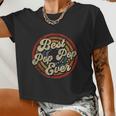 Best Pop Pop Ever Vintage Retro Style Women Cropped T-shirt