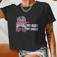 My Body My Choice Messy Bun Cool V2 Women Cropped T-shirt