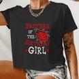 Brother Of The Birthday Girl Ladybug Bday Party Women Cropped T-shirt