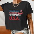 You Cant Spell Sausage Without Usa Plus Size Shirt For Men Women And Family Women Cropped T-shirt