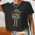 The Cookie Baking Elf Christmas Family Matching Group Women Cropped T-shirt