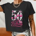 It's My 50Th Birthday Queen 50 Years Old Shoes Crown Diamond Gif Women Cropped T-shirt