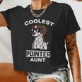 Dog German Shorthaired Coolest German Shorthaired Pointer Aunt Dog Women Cropped T-shirt