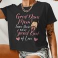 Dog Owner Mom Dog Breeder Great Dane Mom Women Cropped T-shirt