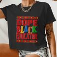 Dope Black Educator Black History Month 2022 Bhm Teacher Women Cropped T-shirt