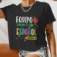 Equipo Espanol Spanish Teacher Regalo Para Maestra Women Cropped T-shirt