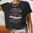 February Girl Sweet But Crazy Birthday Women Cropped T-shirt
